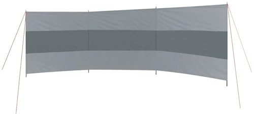 Bo-Camp - Windschutz - Caira Plus - 3-Taschen - 5x1,4 Meter - Mit oberen Balken