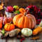 20 Servietten Ernte von Kürbisse | Erntedankfest | Garten | Halloween | Tischdeko 33x33cm