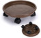 Skelang Portavaso per piante con ruote 30 cm, supporto per piante con rotelle, carrello per piante con ruota universale per piante da interno ed esterno, capacità di carico 56 kg, marrone