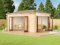 Alpholz Gartenhaus Sunrise ISO aus Holz Holzhaus Wandstärke: 40 mm Blockbohlenhaus