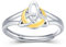 Keltischer Ring Damen 925 Sterling Silber Verstellbar - Gold-Mond und Keltischer Knoten, Offen Dreieckig - Schmuck für Sie, Freundin, Ehefrau
