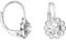 SOFIA MILANI - Damen Ohrringe 925 Silber - mit Zirkonia Steinen - Blumen Ohrhänger - E1616