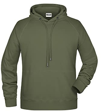 James & Nicholson Herren Kapuzensweat - Hochwertiger Kapuzensweat aus Bio-Baumwolle