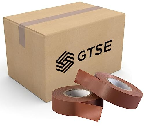 GTSE Brown Electrical Tape, 19mm x 20m, Bulk Box of 100 Rolls, Strong Self-Adhesive PVC Insulation Tape for Insulating, Repairing and Protecting Electrical Wires