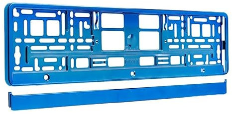 Carmotion Autorisierte Metall-Kennzeichenhalterung, blau