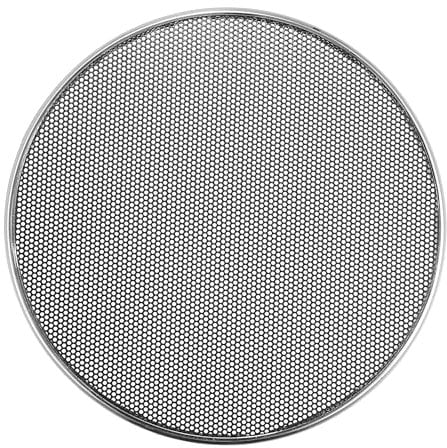 X AUTOHAUX 6 Inch Car Speaker Grills Cover Mesh Round Silver Tone - 1 Pcs