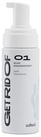 salted. Milder Reinigungsschaum | 150 ml | Gesichtsreinigung für frisches und geklärtes Hautbild | Für trockene und sensible Haut | Gesichtspflege Damen & Herren | Vegan | Mit Duft | Rebellious