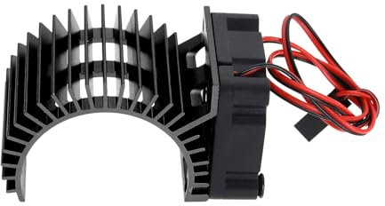 Create idea 1pc Motor Electric Heatsink Equipped With 5V Cooling Fan 30mm RC Motor Radiator for 1/10 Scale Electric RC Car 540/550 Motor(Black)