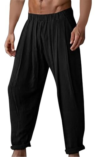 Jogginghose Herren Baggy Hip Hop Arbeitshose MäNner Leicht Baumwolle Hosen Herren Regular Fit Cargohose Herren Outdoor Freizeithosen FüR Herren Lang Cargo wasserdichte Outdoor Hosen FüR Herren