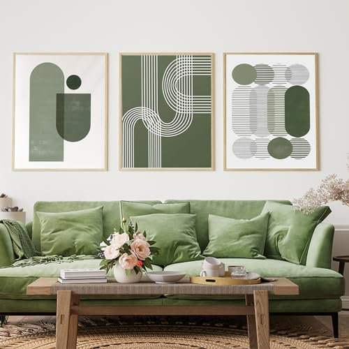 Bohemian Leinwand Bilder, Moderne Abstrakt Poster Set, Kunst Wandbilder für Wohnzimmer Schlafzimmer, Kein Rahmen(F,3x50x70cm)