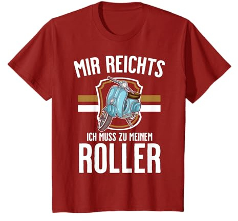Roller Geschenk für Rollerfahrer Herren Damen Scooterfahrer T-Shirt