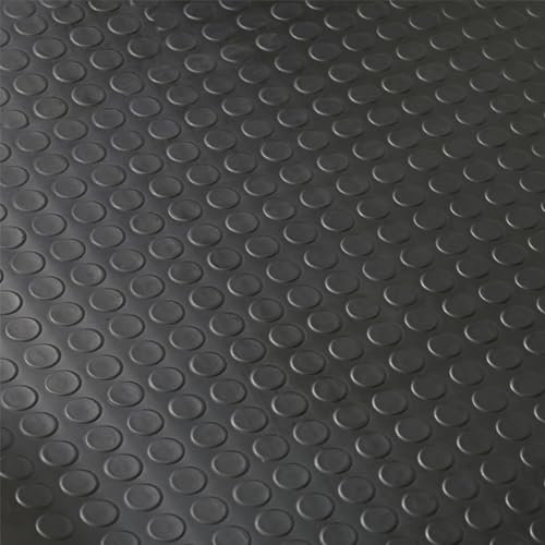 Xtremeauto Rubber Matting 1.5M X 1.2M - Rubber Matting Flooring Roll, Non Slip Garage Floor Mats, Suitable For Outdoor Use, No Odour Shed Madding Sheet 3mm Thick Garage Flooring (Coin Top)