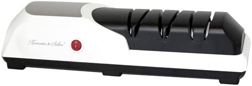 Rosenstein & Söhne Schleifer: Elektrischer Akku-Diamant-Messerschärfer, 2.000 mAh (Messerschaerfer, Messerschärfer Profi, Keramik)