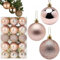 Weihnachtskugeln, 30er Set, Weihnachtsdeko, matt, glänzend, glitzernd, Christbaumkugel ∅ 3 cm, Weihnachtskugeln in Roségold – Set mit 30 Kugeln für eine Elegante Festtagsdekoration Christbaumkugeln