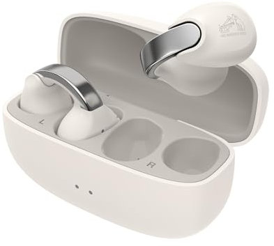 JVC HA-NP1T-W Wireless Open Ear Headphones, Up to 24h Battery, Lightweight, Waterproof IPX4, Touch Control – White