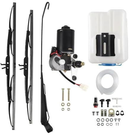 Wischermotor 12V Universal Power Wiper Assembly Elektrisches UTV Scheibenwischermotor-Kit Mit Schalter Für Polaris 90° Wischfegen Wischmotor