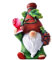 Nains de Noël en vin rouge, nains de jardin, décorations de vacances, statues de nain de jardin, figurines de nain de jardin pour décorations de Noël extérieures, nains de Noël pour décoration