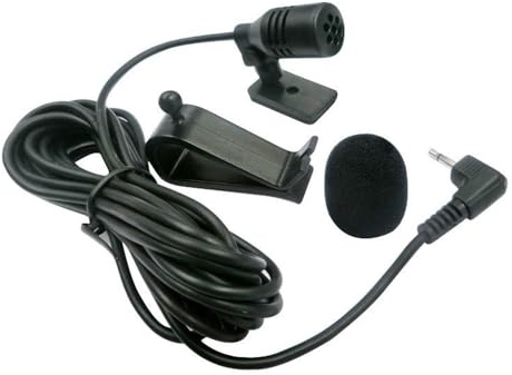 AKSIQIOL Compact Car Microphone, 3.5mm Jack Clip-On Mini Lavalier Wired Mic, Instant Plug-and-Play Connectivity for Smartphones, Cameras, Enhanced HD Voice Capture, Amplify Audio for Cars, Vehicles
