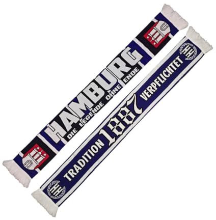 Elastico-Schal Hamburg - Die Legende ohne Ende, 1887, Fanschal, Strickschal, besonders kräftige Farben, extra weiche Qualität