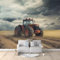 WHUOEUCO Papier Peint Panoramique Tracteur 200x140 cm Papier Peint Murale Intissé 3D, Tapisserie Poster Decoration Murale pour Chambre Salon Bureau