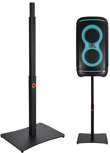 Universeller Bodenlautsprecherständer für JBL Partybox 520/100/110/120/310/320/Stage 320, höhenverstellbar bis 87,3 cm, für JBL PartyBox, Surround-Sound-Lautsprecherständer mit Kabelmanagement