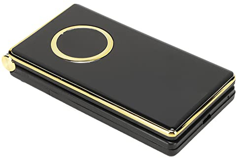Ausla Clamshell-Handy, Zinklegierung, Klapptelefon mit Großem Bildschirm und 5900-mAh- für Senioren (Gold)
