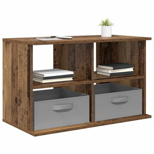 vidaXL TV-Ständer mit Schubladen Altholz 79 x 40 x 48 cm, Wohzimmer, modernes Design, haltbare Materialien, viel Stauraum für stilvolle und funktionale Räume, 5 Einheiten