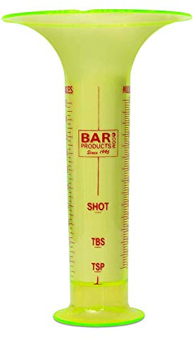 Pour Test for Bartenders - Liquor Pour Accuracy Tool Measures in Milliliter Increments w/Shot Line - Use for Restaurant Bar Training and Testing Kits Fits in Shaker Tin