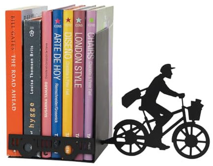 balvi Bücherstütze Postman Farbe schwarz Dekorativ Metall
