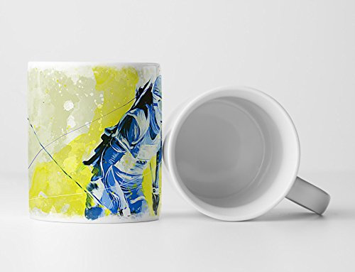 Biathlon V Tasse als Geschenk, Design Sinus Art