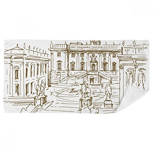 DIYthinker Fontana Di Trevi Rom Fontana Zeichen Badetuch weichen Waschlap Kulli Waschlap Kulli 35X70Cm 35 x 70cm Mehrfarbig