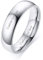 VNOX Personalisierte Benutzerdefinierte 5mm Breite Versilbert Edelstahl Einfaches Paar Ring Ehering Ring für Frauen Männer, Kostenlose Gravur, Größe 62