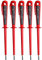 H+H Werkzeug 45900 5 x 45900 Europrüfer/Spannungsprüfer/Phasenprüfer bis 250V GS geprüft nach VDE 0680 Made in Germany, rot/schwarz, 190 mm