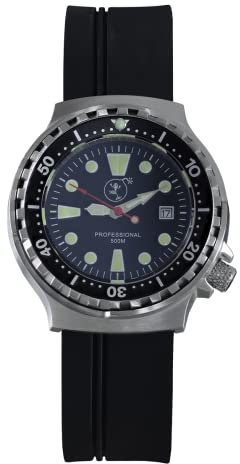 BOMBFROG Damen Uhr Taucheruhr | Edelstahl | lumineszierend | Professional 500 m