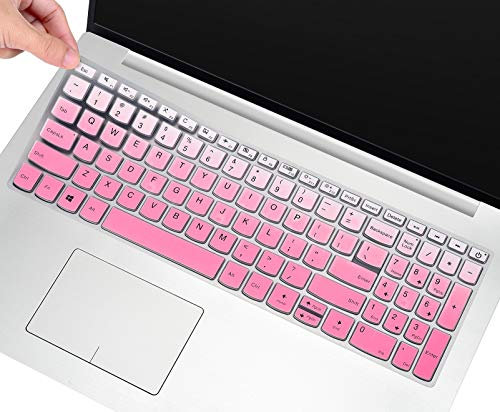 Cover per tastiera per Lenovo Ideapad 3 15 15,6 pollici 15,6 pollici Laptop Keyboard Cover Protector (con tastierino numerico), 2020 Lenovo Ideapad 3 15 Accessori, Rosa Ombre (layout USA)