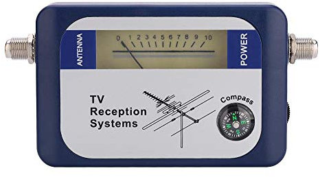 Socobeta DVB-T Finder Antennensignal Finder ausgezeichnete Empfindlichkeit Stromkabel AA Batteriekasten