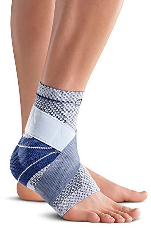 Bauerfeind - MalleoTrain Plus - Knöchelbandage - Extra Stabilität für Knöchelgelenke und Sehnen - linker Fuß - Größe 4 - Farbe Titan
