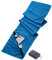 TROIKA Fitness-Handtuch mit erfrischendem Verdunstungs-Kühleffekt durch Wabenstruktur Mikrofaser Blau, Größe: 113cm x 25cm x 1cm, TWL20/DB