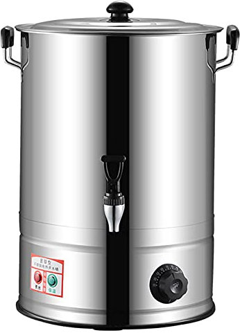 Catering Urn Bollitore Acqua Calda Acciaio Inossidabile, Acqua Calda tè caffè, Grande capacità Commerciale, Uso Ufficio (50 Litri)
