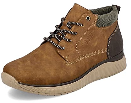 Rieker Herren Low-Top Sneaker B0603, Männer Halbschuhe,lose Einlage,Sportschuhe,Freizeitschuhe,Turnschuhe,Laufschuhe,braun (24),47 EU / 12 UK