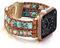 Wingoden Pulsera bohemia compatible con Apple Watch Band de 49mm/46mm/45mm/44mm/42mm, correa para iWatch con cuentas de piedra natural para mujeres y hombres, correa para Apple Watch Ultra Series