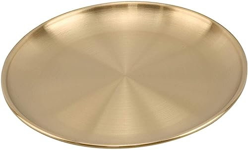 Edelstahl Teller Dessert Kaffee Tablett Serviertablett BBQ Kuchen Display Tablett 20CM Nizza verarbeitet