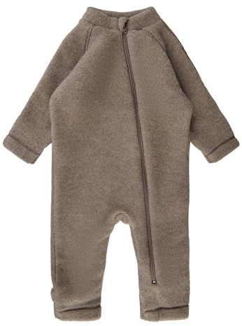Mikk-line WALKOVERALL 86 Melange Denver | Wollwalk Overall für Baby und Kleinkind | Schlafanzug Aus Wolle | 95% Wolle - 100% Mulesingfrei Merinowolle | Ohne Füße
