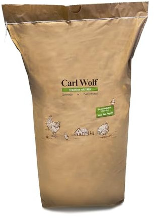 Carl Wolf Lege Komplett - Alleinfuttermittel für Legehennen, fein gebrochen, 20 kg - für Hühnerfutter - Wachteln - Enten - Ziervögel