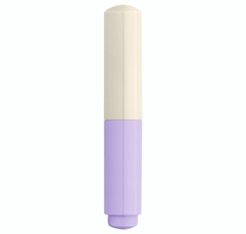 czxwyst Majohn Wancai II Mini Fountain Pen Pocket Travel Ink Pen (Extra Fine Nib, Purple and White)