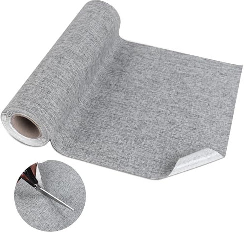 Tela Autoadhesiva Lino, Parche de Reparación de Tejido de Tela Autoadhesivo Parche de Reparación de Lino Para Sofás, Asientos de Coche, Muebles, Cortinas, Sillas de Oficina