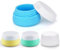 Travel Containers for Toiletries 20ml/0.7oz TSA Approved Silicone Cream Jars Refillable Leak-Proof Travel Size Containers Toiletry Bottles with Lid for Lotion Cosmetic Makeup Body Cream