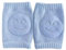Genérico Rodilleras para gatear ajustable, 0-24 meses, 1 Unidad, algodón unisex con protector antideslizante de goma con cara sonriente, ayuda para gatear antideslizante para bebés, (1, Azul)