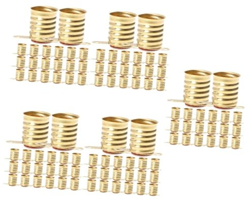 WOONEKY 250 Stk Lampenhalter Lampensockel Für Elektrische Prüfung Lampenfassung Mit Schraubsockel Gu24-adapter Birne E10 Mini-led-lampenfassung E10-lampensockel Prüfen E10-fassung Kupfer