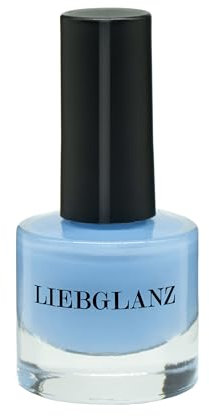 Liebglanz, Veganer Nagellack, Mavi (blau), 100% Vegan, Schadstoffarm und Tierversuchsfrei, Made in Germany, 8ml